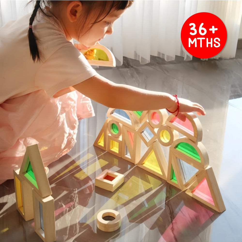 Rainbow Acrylic Transparent Building Block