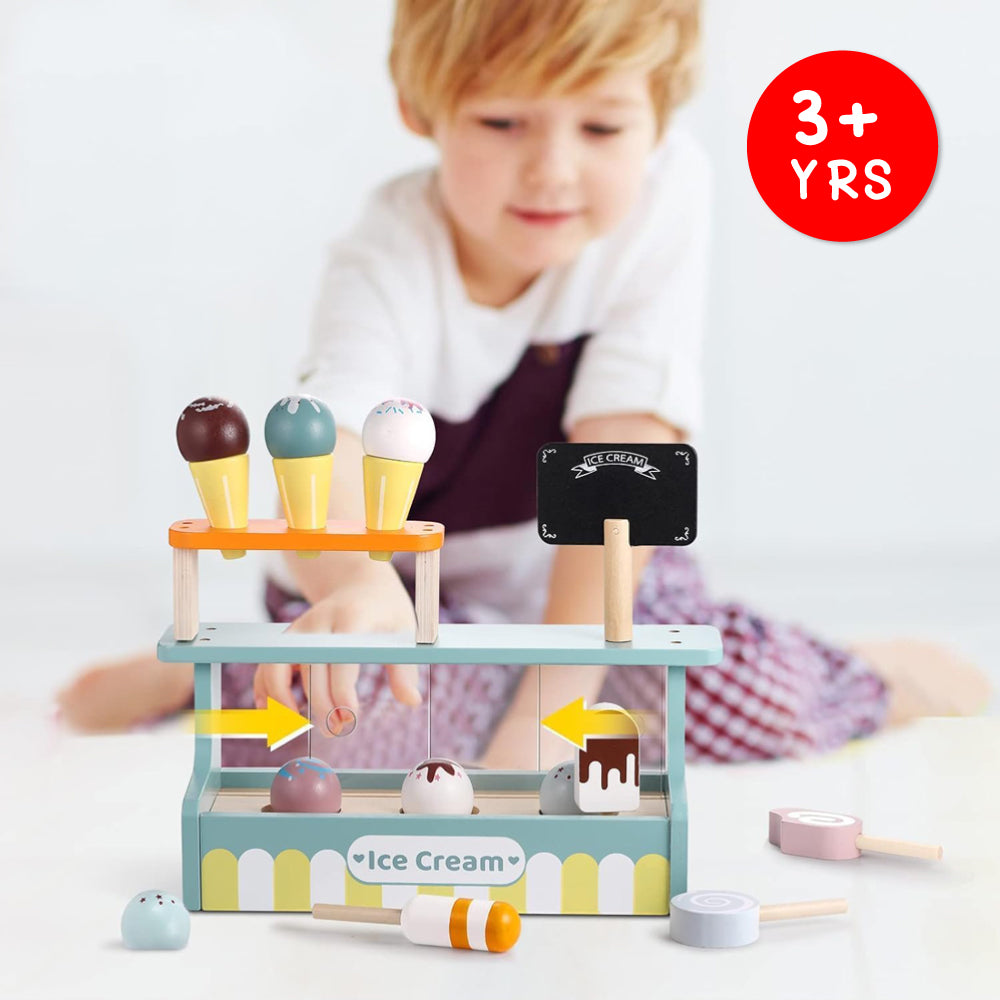 Wooden Ice Cream Store Playset