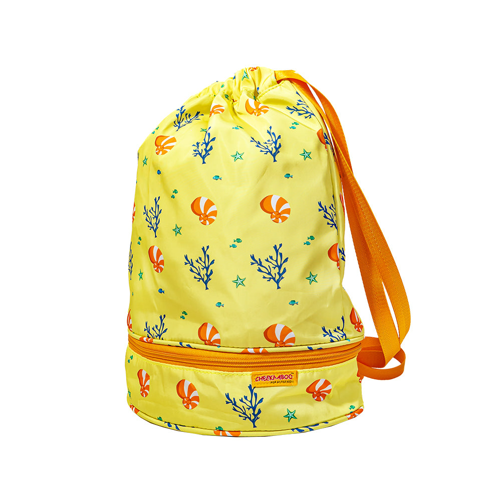 Toddler Lightweight Under The Sea Drawstring Bag - Yellow Coral