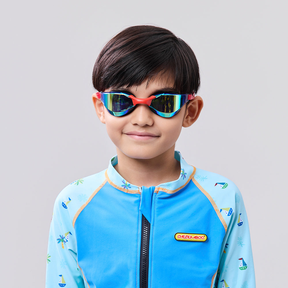 Kids Swim Goggles - Red (Above 14 years)