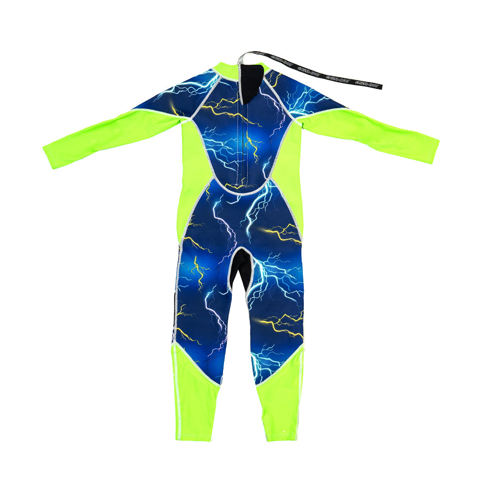 Cheekaaboo-Long Sleeve Sunsafe Toddler Thermal Swimsuit UPF50+ Thunder-04