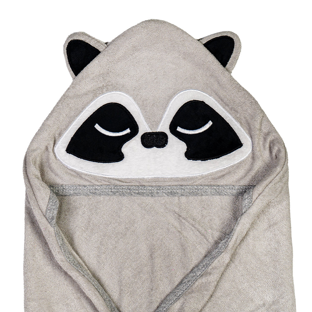 Premium Bamboo Hooded Bath Towel - Raccoon