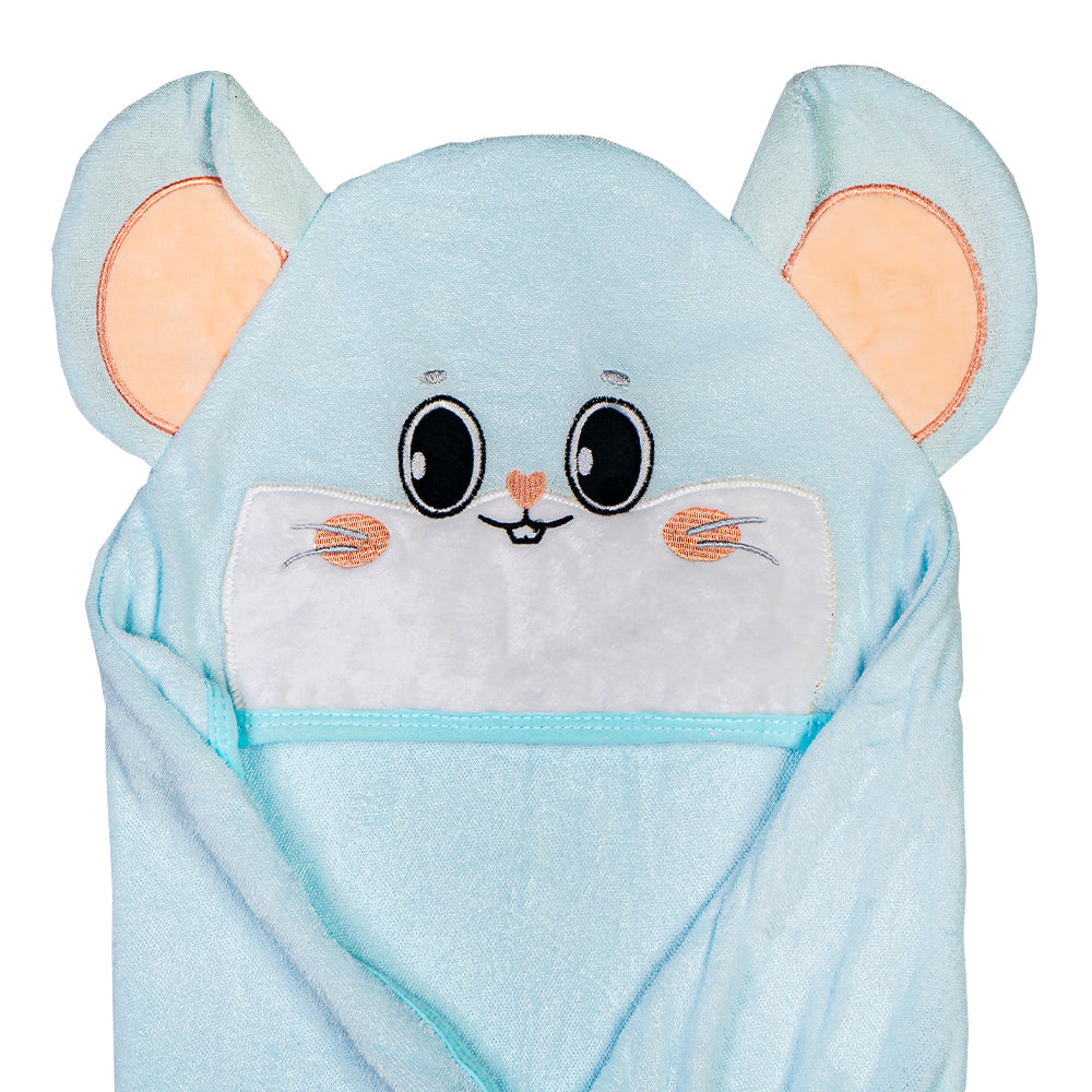 Premium Bamboo Hooded Bath Towel - Hamster