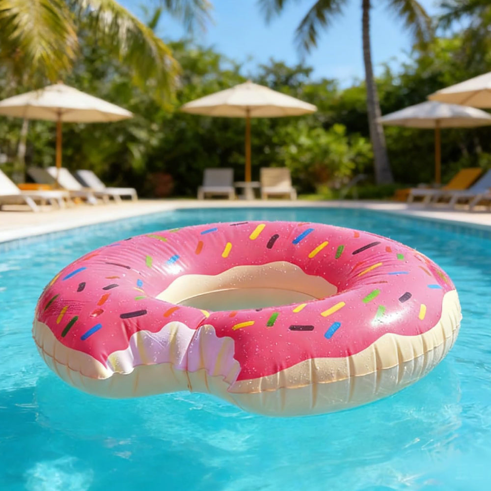 Children Inflatable Kids Swim Ring - Pink Donut ( 3 Years Old & Above)