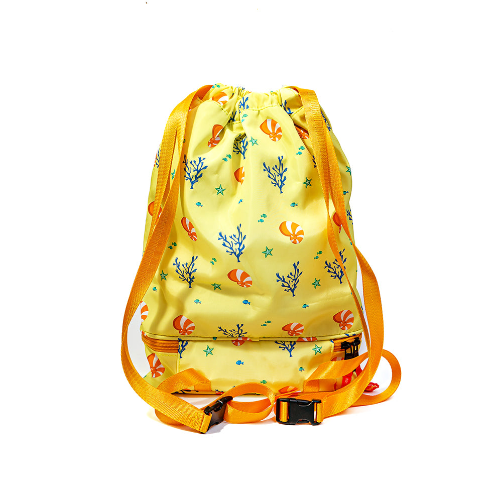 Toddler Lightweight Under The Sea Drawstring Bag - Yellow Coral