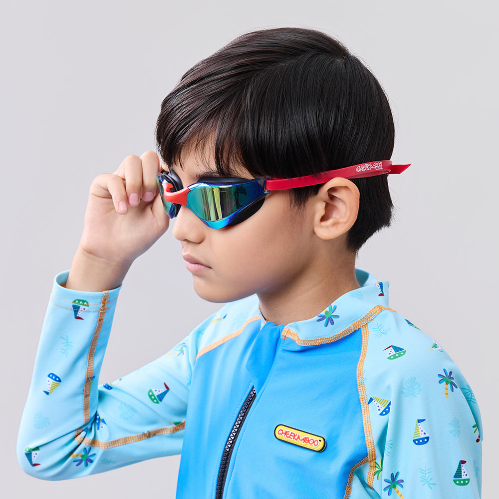 Kids Swim Goggles - Red (Above 14 years)