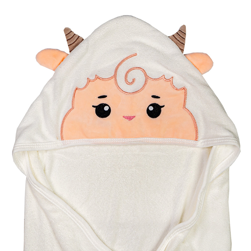 Premium Bamboo Hooded Bath Towel - Sheep