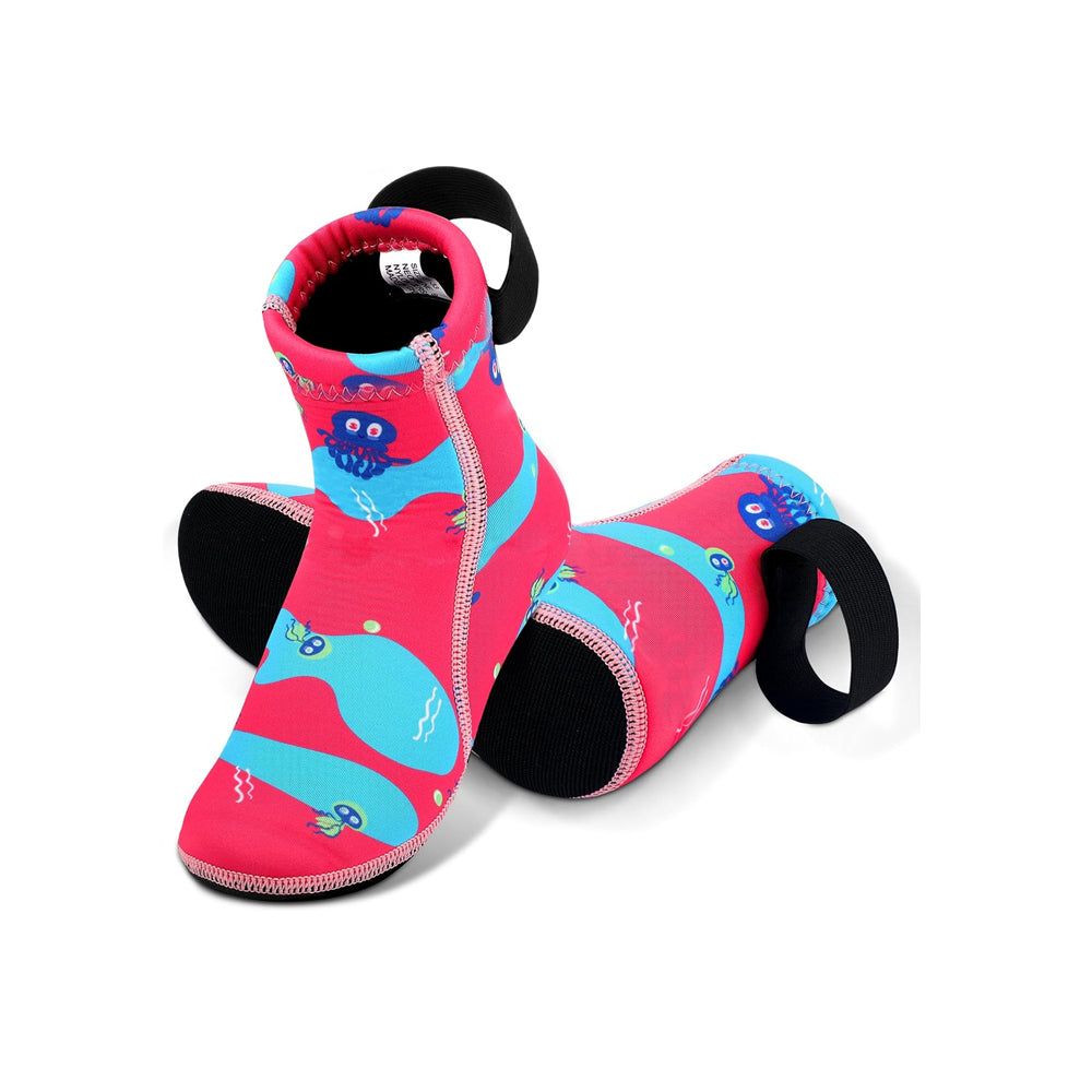 Toddler Protective Beach Socks - Pink Jellyfish