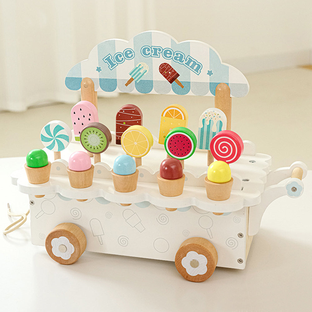 Wooden Ice Cream Truck Playset