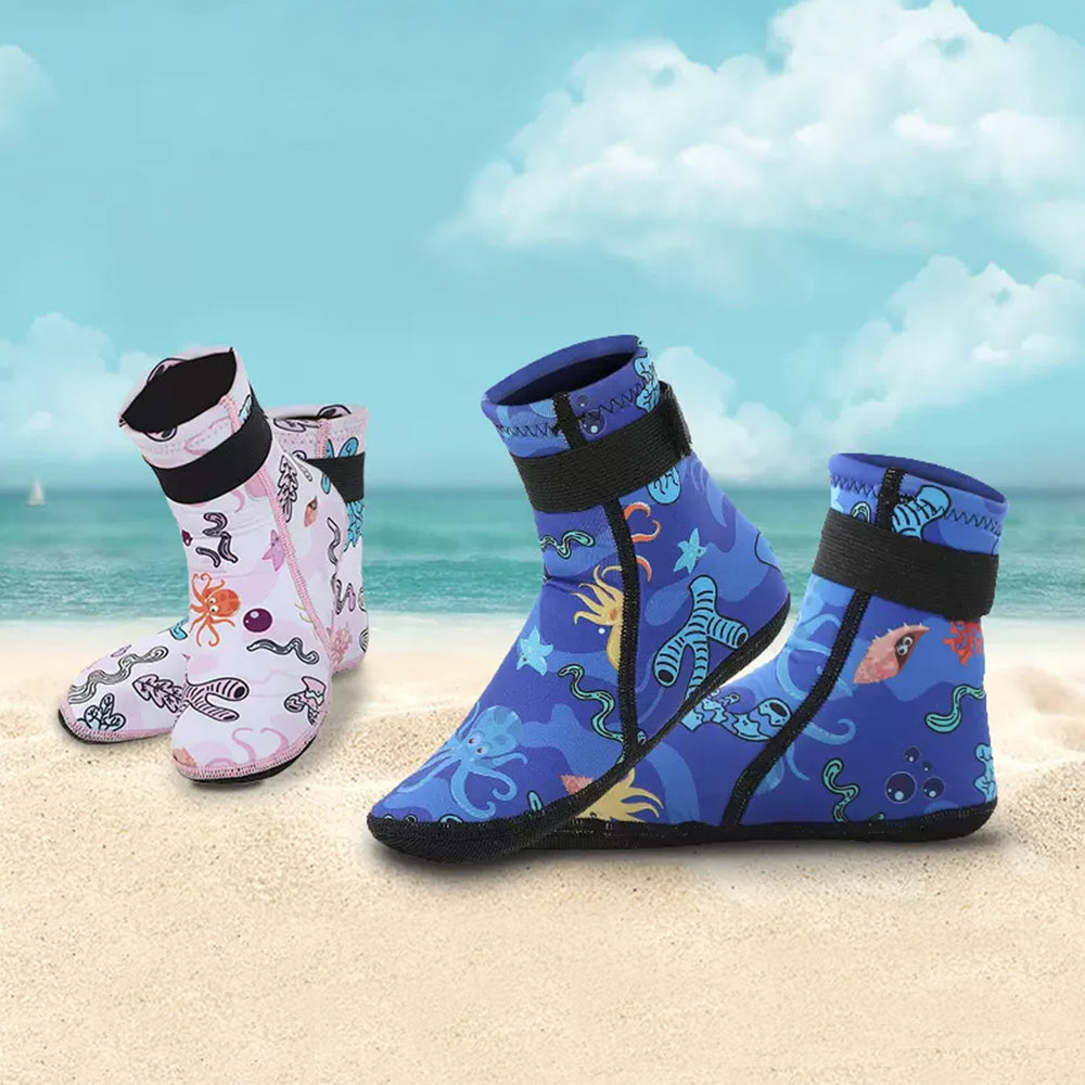 Toddler Protective Beach Socks - Coral Starfish