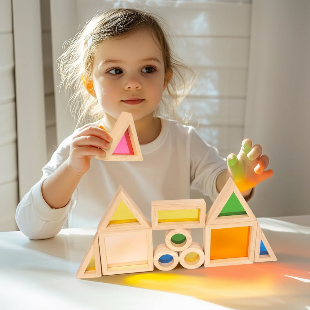 Rainbow Acrylic Transparent Building Block