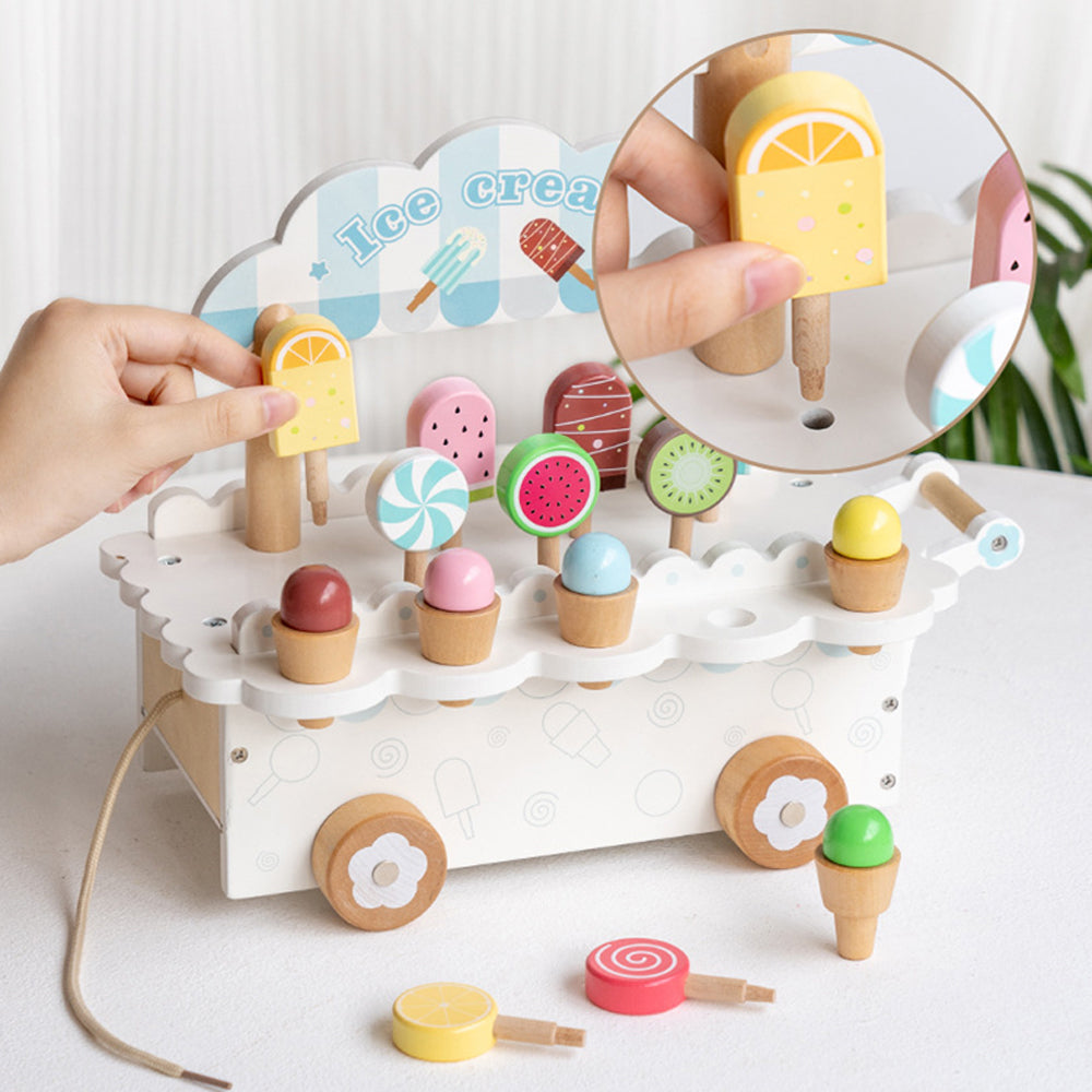 Wooden Ice Cream Truck Playset