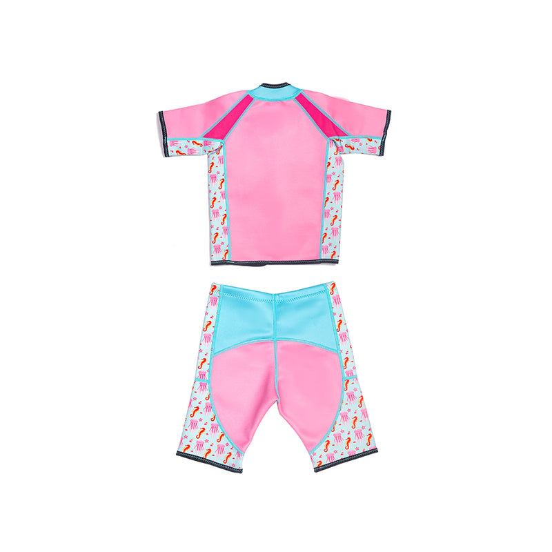 Twinwets Toddler Thermal Swimwear UPF50+ Pink Jellyfish