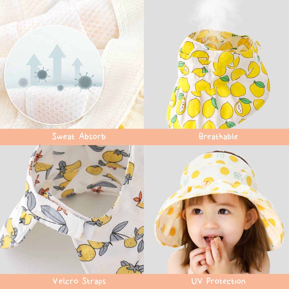 Baby Unisex UPF50+ Protection Outdoor Sun Hat - Dino