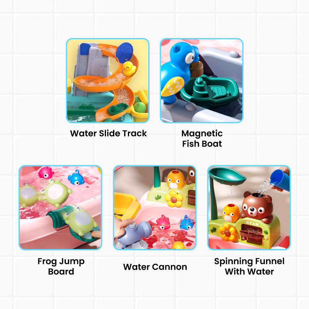 Fun Water Park Sunflower Sink with Faucet