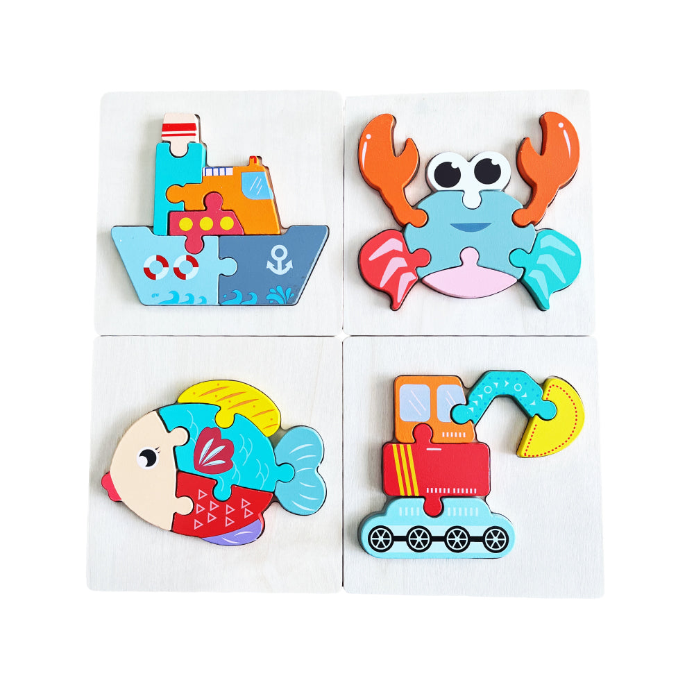 Wooden 3D Block Puzzle