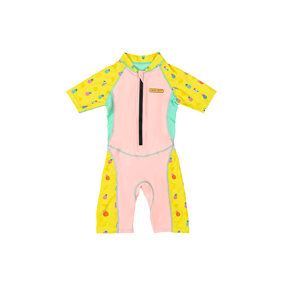 [Pre-Order][Online Exclusive]AquaLite Swimsuit 1-Piece UPF50+ Peach Pineapple (ETA: 06th Oct 25)
