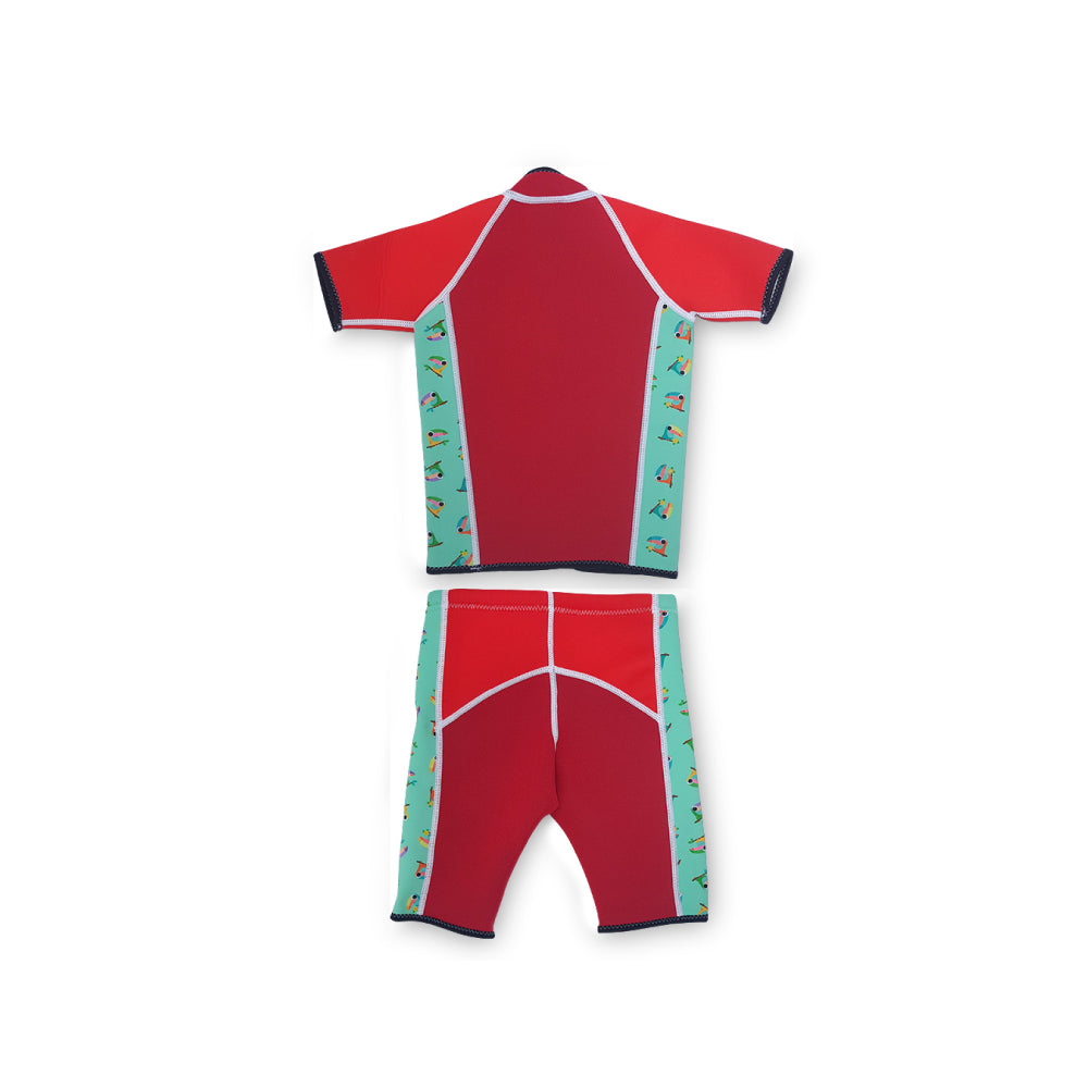 Twinwets Toddler Thermal Swimsuit UPF50+ Red Toucan