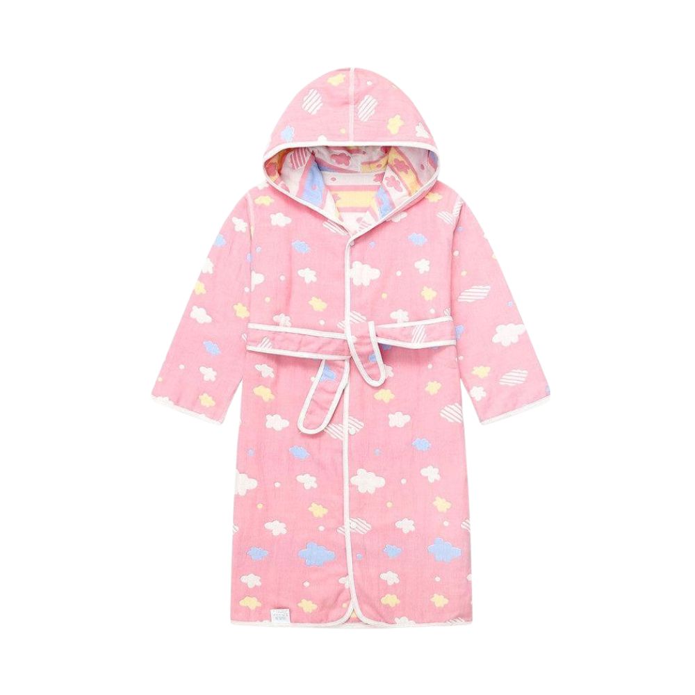 Premium Cotton Hooded Bathrobe for Toddler & Kids