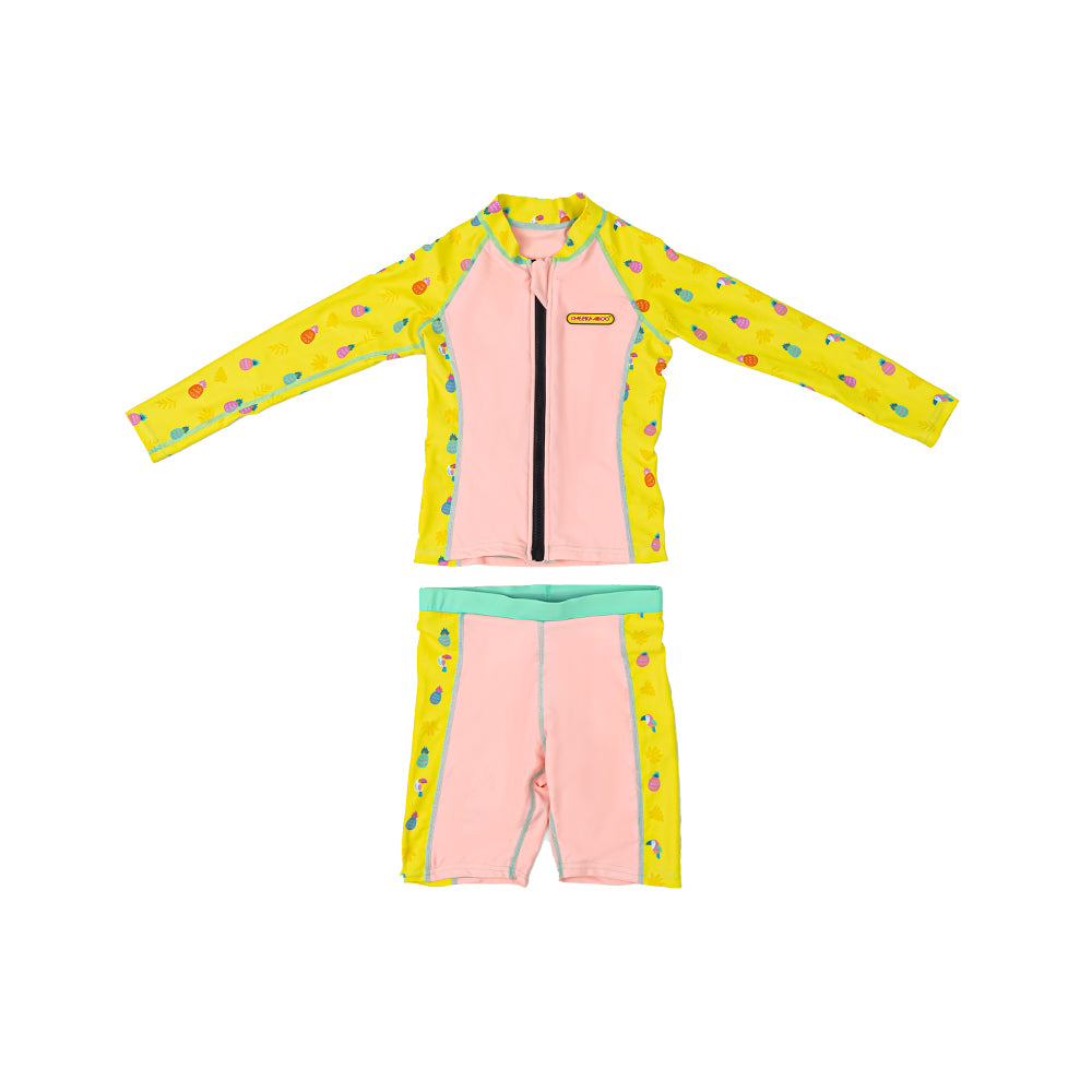 [Pre-Order][Online Exclusive]AquaLite Swimsuit 2-Piece UPF50+ Peach Pineapple (ETA: 06th Oct 25)