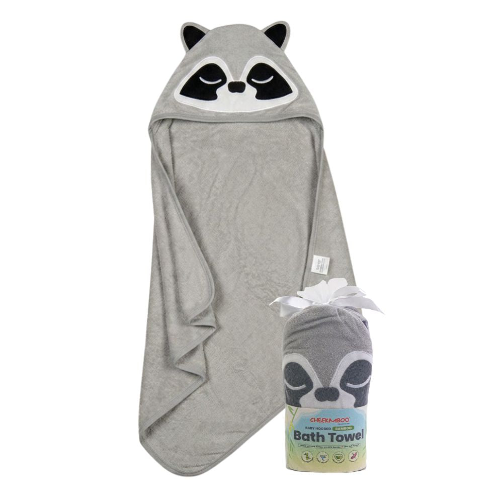 Premium Bamboo Hooded Bath Towel - Raccoon