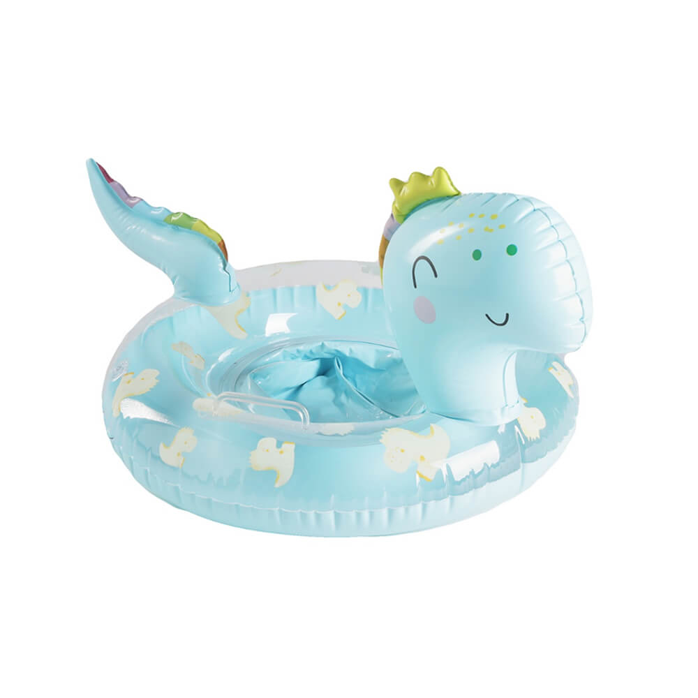 3D Children Inflatable Baby Swim Float - Blue / Dino (1 - 4 Years)