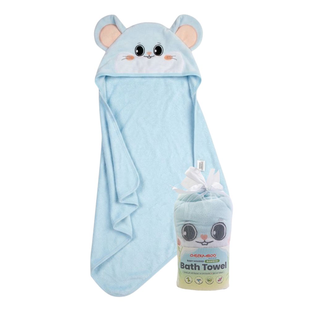 Premium Bamboo Hooded Bath Towel - Hamster