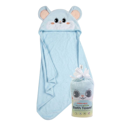 Premium Bamboo Hooded Bath Towel - Hamster