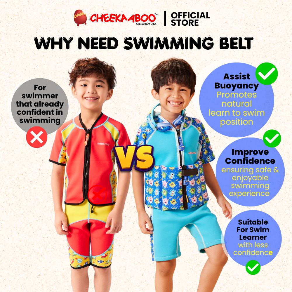 Add On Float / Swim Belt for Kids Green Robot