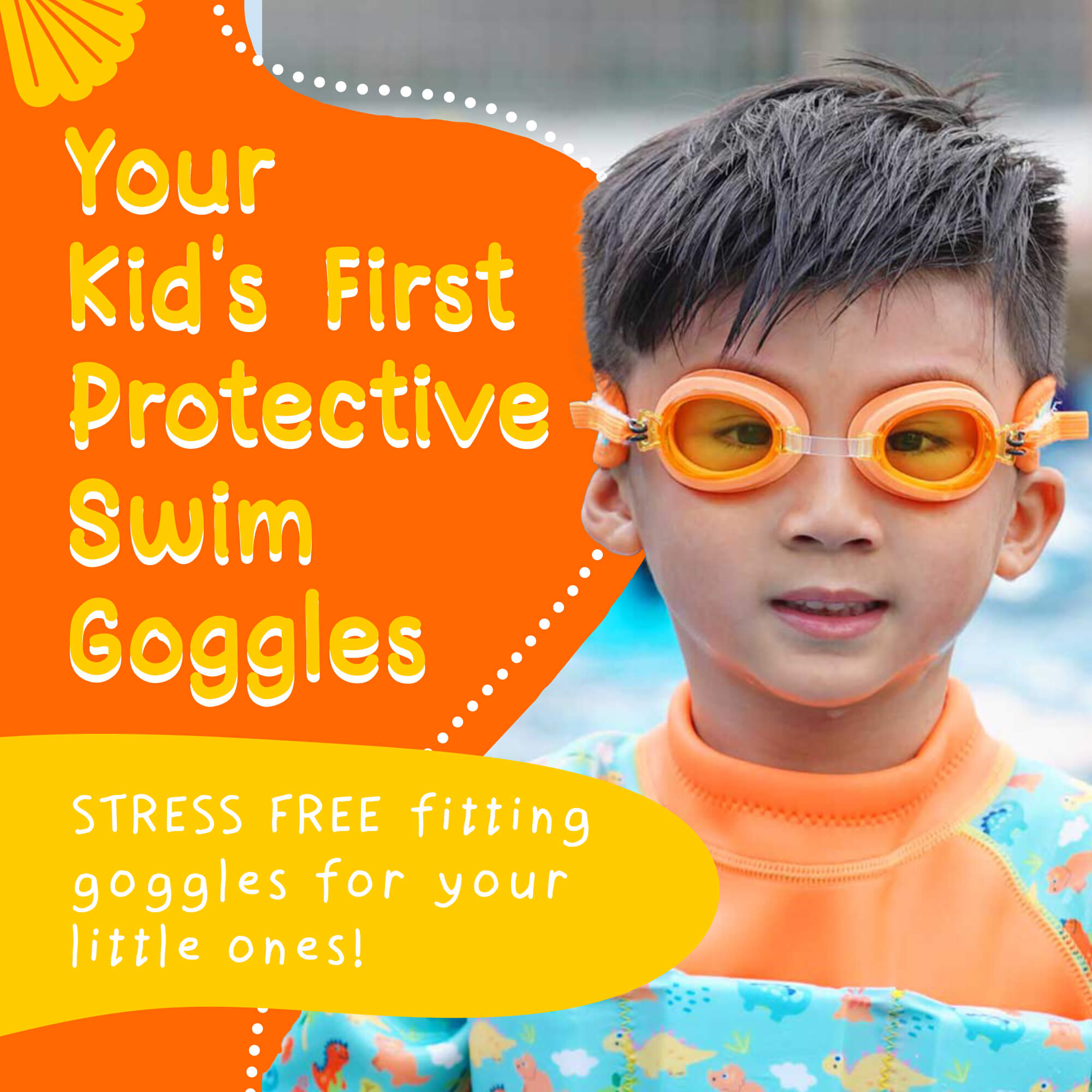 Cheekaaboo Booggles Swim Goggles - Dino