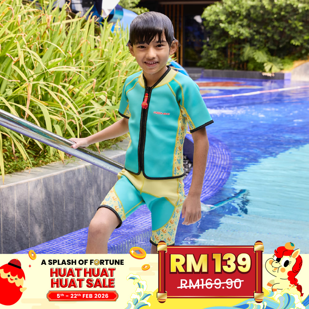 Twinwets Toddler Thermal Swimsuit UPF50+ Red Sky Transportation