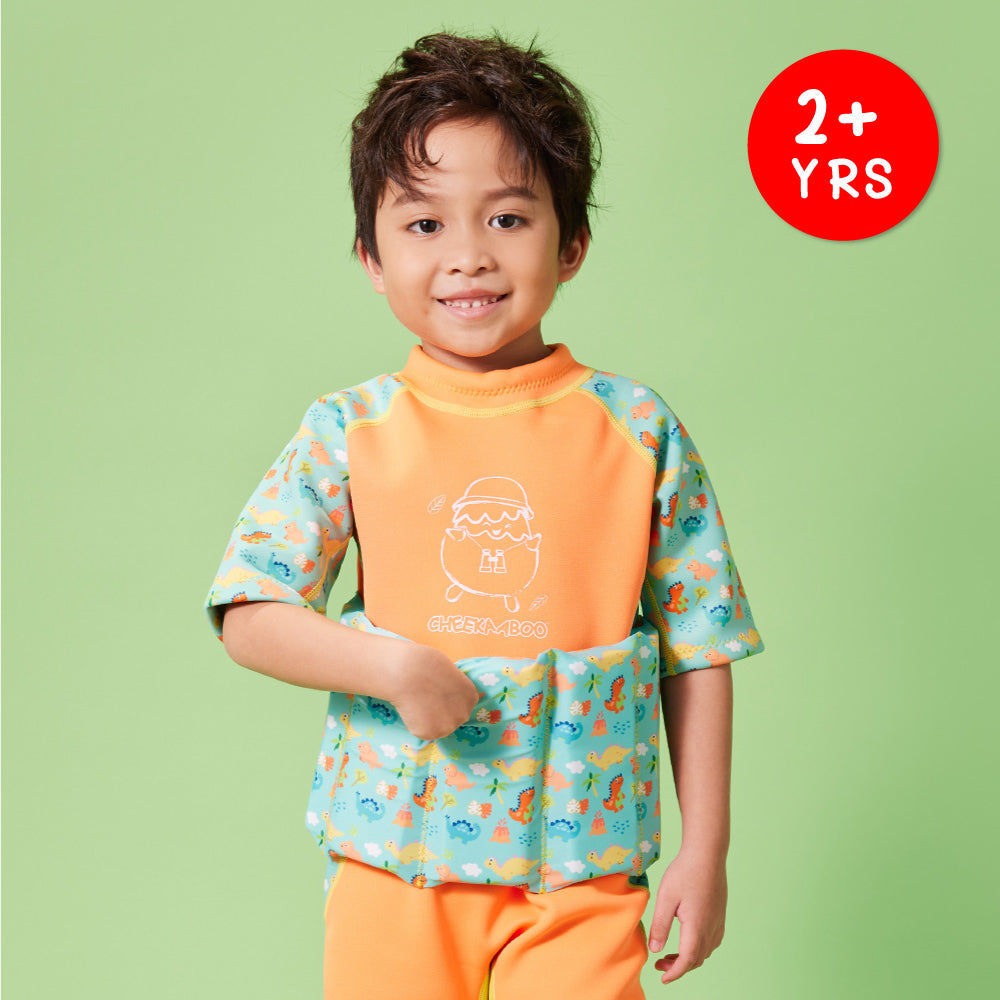 Add On Float / Swim Belt for Kids Orange Dino