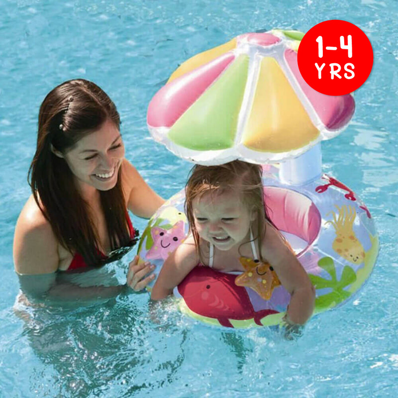 3D Baby Swim Float - Pink / Ocean World ( 1 - 4 Years Old)
