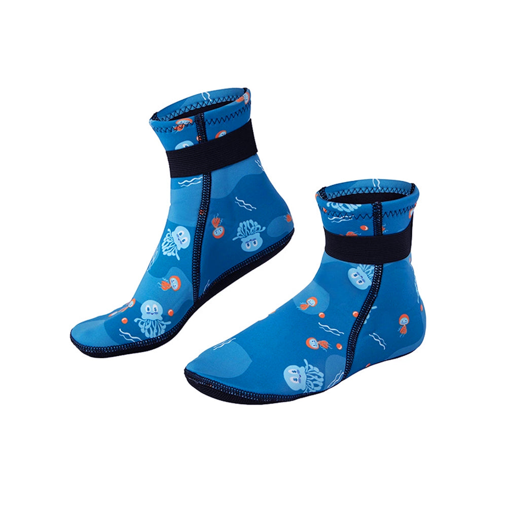 Toddler Protective Beach Socks - Blue Jellyfish