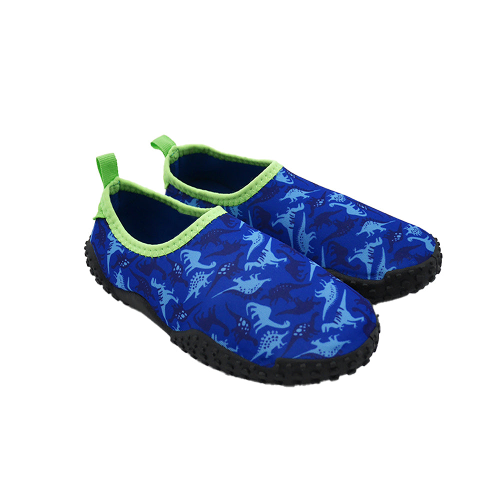 Toddler's Aqua Shoes Blue Dino