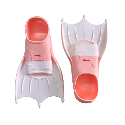 Silicone Swim Fins Pink Peach