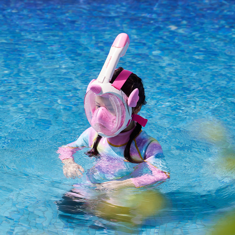 Kids Diving Mask Full Face - Pink