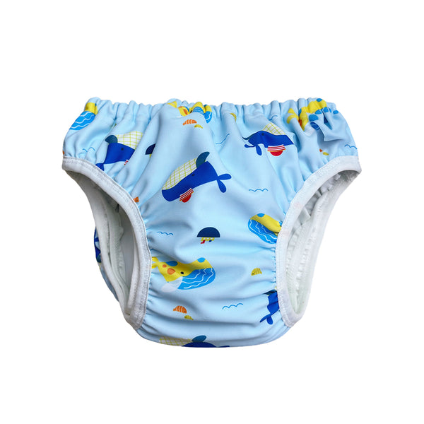 [PREORDER] Baby Reusable Waterproof Swim Diapers - Blue Whale ( 6 Months Above)