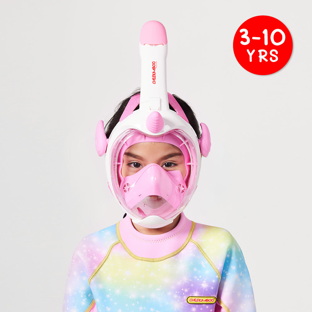 Kids Diving & Snorkeling Mask Full Face - Pink