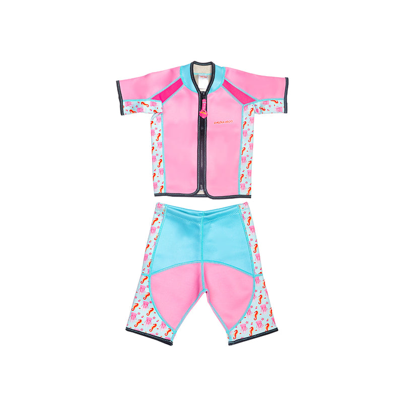 Twinwets Toddler Thermal Swimsuit UPF50+ Pink Jellyfish_Matching Swimsuit