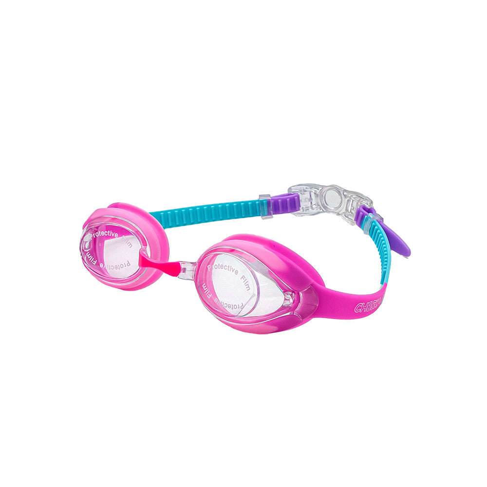 Kids Adjustable Silicone Strap Swimming Goggles  - Pink
