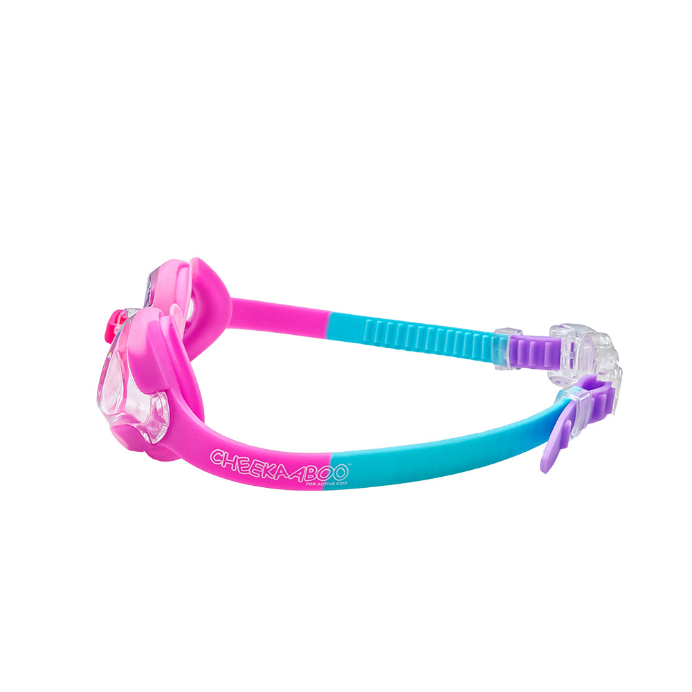 Kids Adjustable Silicone Strap Swimming Goggles  - Pink