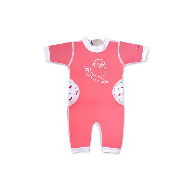 Warmiebabes Baby & Toddler Thermal Swimsuit UPF50+ Pink Flamingo_Pink Swimsuits
